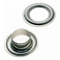 Ösen Mit Scheibe 10mm Messing Vernickelt 4Stück