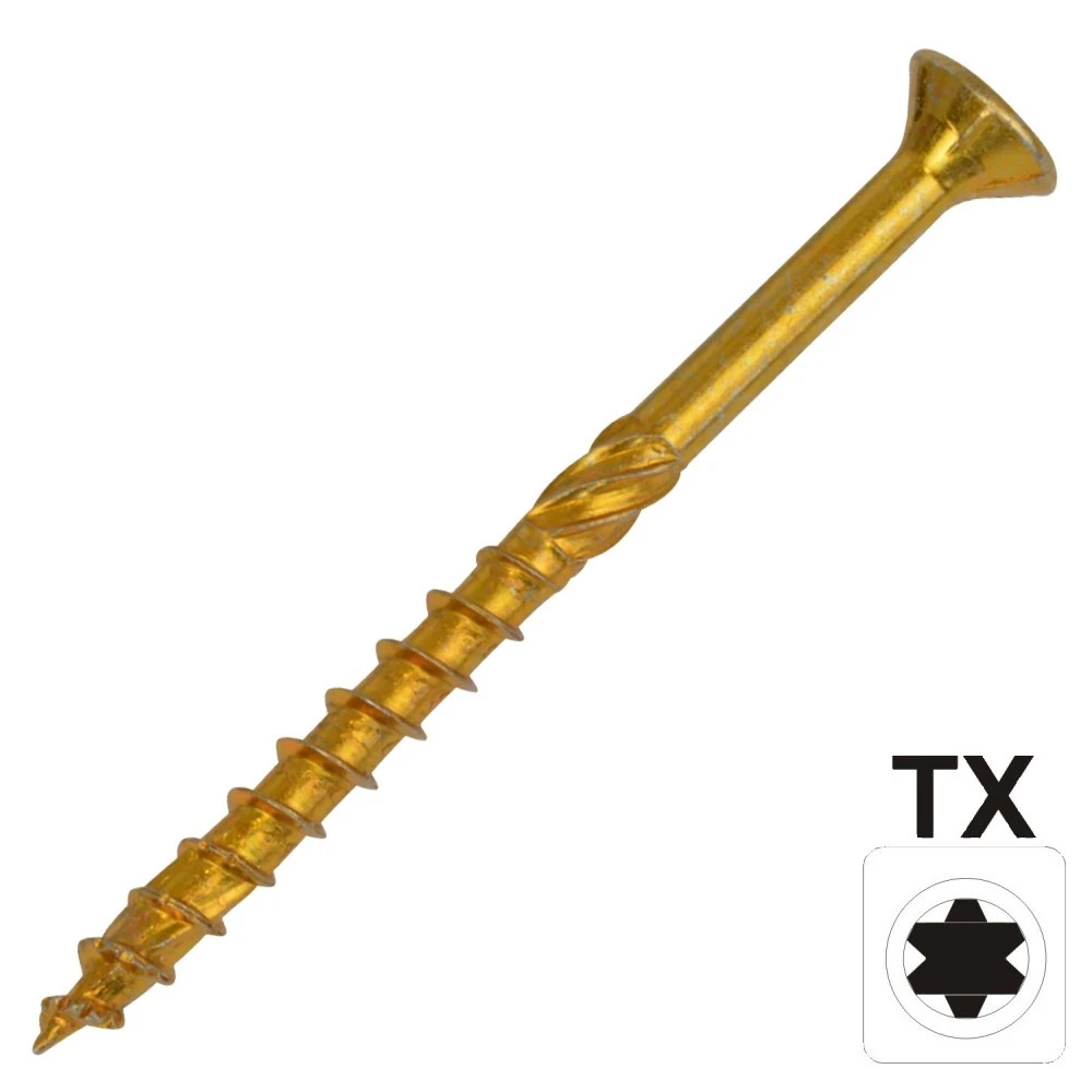 Konstruktionsschraube 8,0x100mm TX Senkkopf Teilgewinde