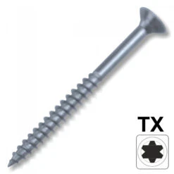 Spanplattenschraube 6,0 X 140 Senkkopf Teilgewinde A2 Edelstahl IVZ