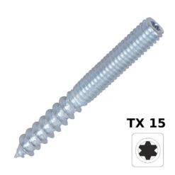 Stockschraube 6,0x50mm TX Innensechsrund Galvanisch Verzinkt 3 Stück