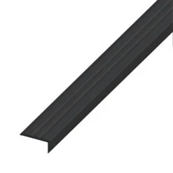 Winkel-Abschluss-Profil 25 X 10 Mm Kunststoff Schwarz Ungelocht