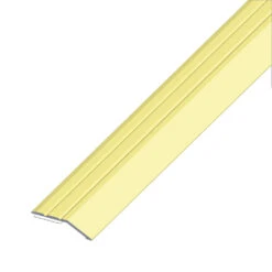 Abschlussleiste Flach 30 X 5 Mm Aluminium Eloxiert In Messing