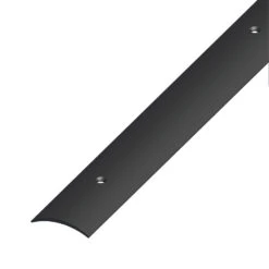 Übergangsprofil Gewölbt 100 X 3 X 0,5 Cm Aus Kunststoff Schwarz, Gelocht
