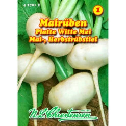 Saatgut Mairübe Holländische Weiße, Für Ca. 1300 – 1500 Pflanzen