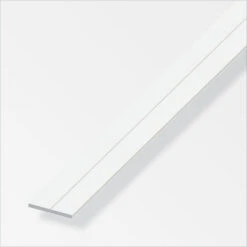 Flachstange 19,5 X 2 Mm 1 M Hart-PVC Weiß