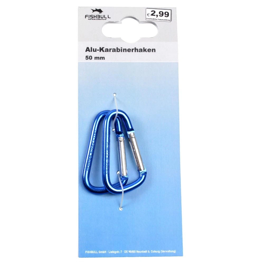 Karabiner 10 X 50 Mm Alu 2 StĂŒck Blau â Bild 2