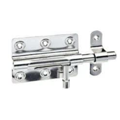 Bolzen-Schlossriegel 80 Mm Edelstahl Mit Zylindrischem Griff