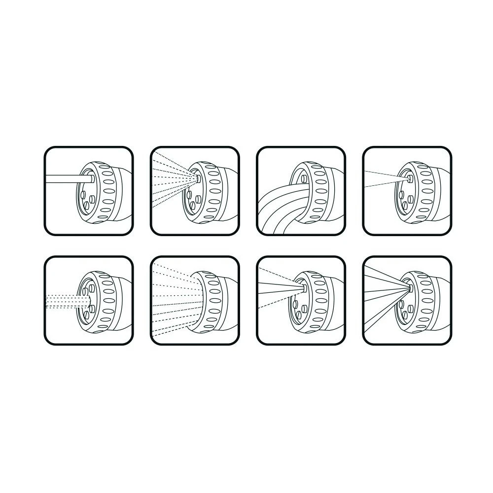 Cellfast Pistolenbrause MIX Mit 8 Sprühformen – Bild 2