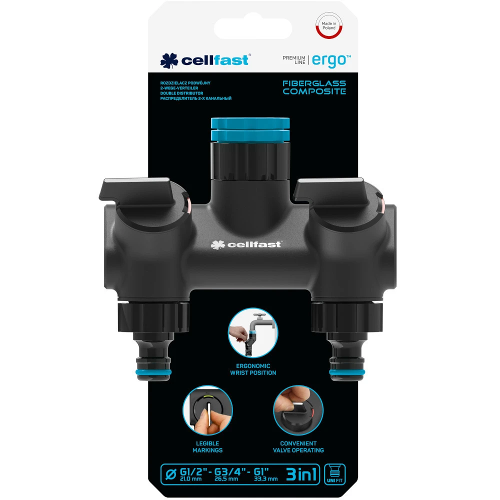 Cellfast 2-Wege Verteiler ERGO™ – Bild 2