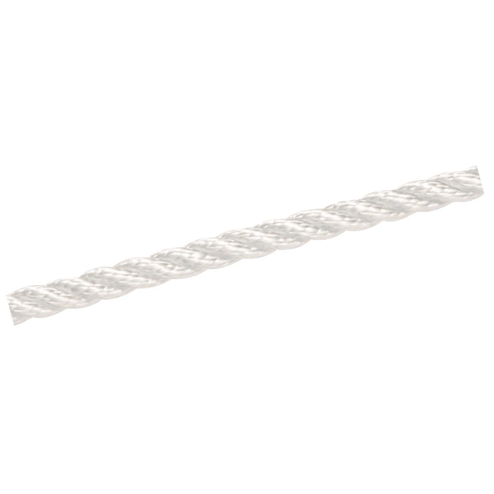 Polyester-Seil Ø 10 Mm In Weiß, 3-schäftig Gedreht, Meterware