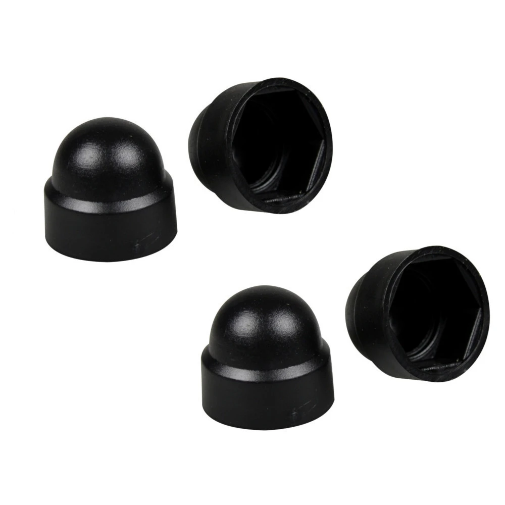 Abdeckkappen M12 Schwarz 4 StĂŒck