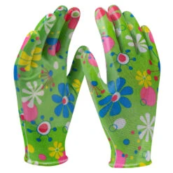 Gartenhandschuhe Größe 8 Grün Aus Polyester