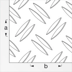 Riffelblech Aluminium Blank 1,5/2 X 600 X 1000 Mm