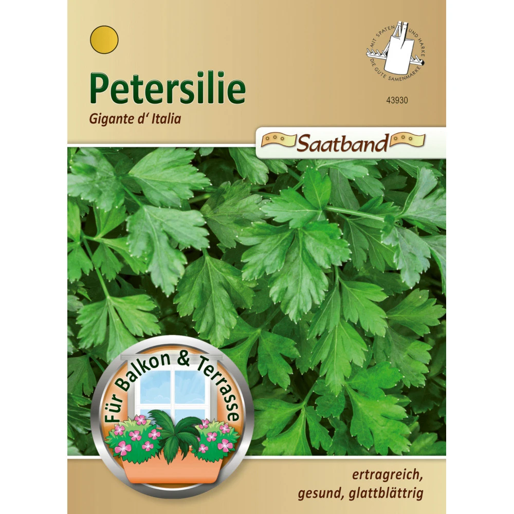 Saatgut Schnittpetersilie Gigante D´ Italia Gewürzkraut Ca. 2 Meter Saatband