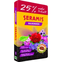SERAMIS® Balkon-Blumenerde Ohne Torf, 50 Liter