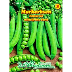 Saatgut Markerbsen Remus GS, Mittelfrühe Sorte Für Ca. 12 Laufende Meter