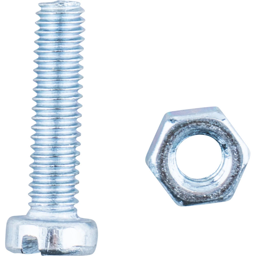 Gewindeschrauben DIN 84 Mit Muttern 4 X 16 Mm / M4 Je 50 StĂŒck â Bild 2