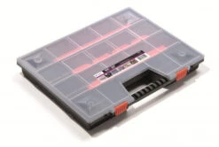 Prosperplast Sortimentskasten Schwarz Deckel Transparent 65x390x490mm NOR20