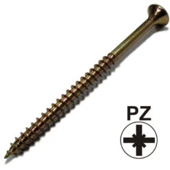 Spanplattenschraube 4,5 X 50 Senkkopf Teilgewinde PZ