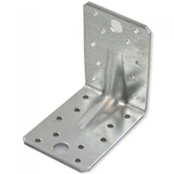 Lochplattenwinkel 90 X 90 X 2,5 X 65 Mm Aus Stahl Mit Steg