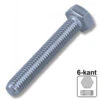 Maschinenschraube 6,0x70 Mm M6 DIN933 A2 Edelstahl 6-kant Sechskantschraube
