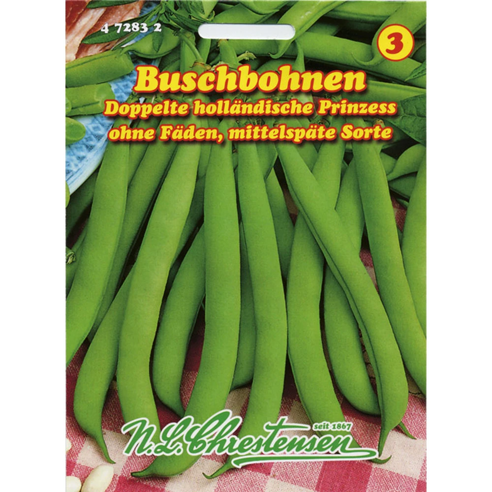 Saatgut Buschbohne Doppelte HollÀndische Prinzess Inklusive Stecketikett