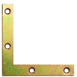 Flachwinkel-Set 75 X 75 X 12 Mm 4tlg Gelb Verzinkt