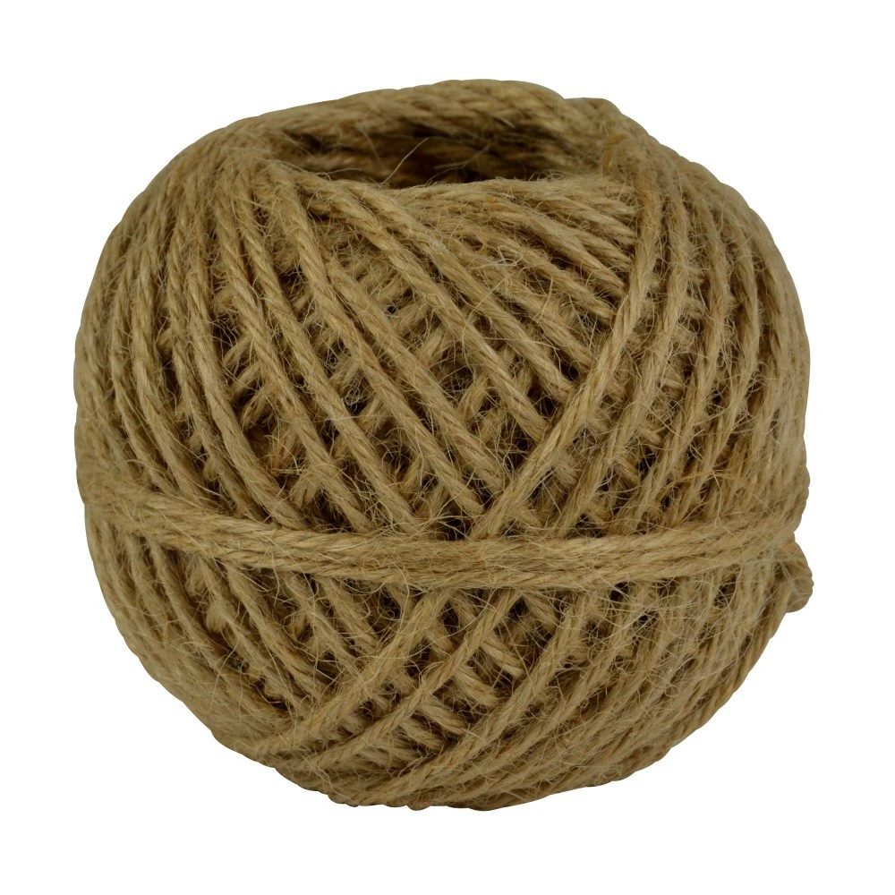 Natur-Bindfaden-Knäuel, Jute, Beige-natur