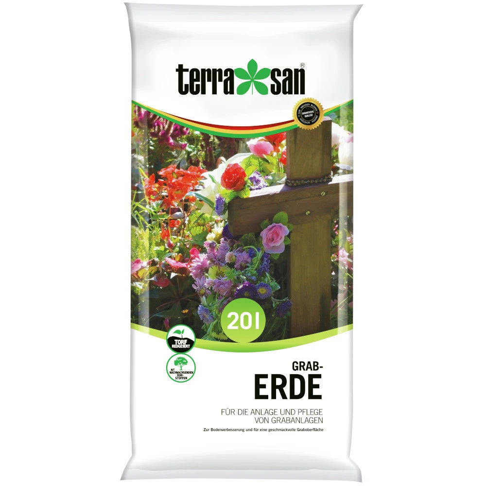 TerrasanÂź Graberde 20 Liter, Torfreduziert
