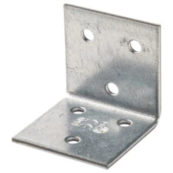 Lochplattenwinkel 40 X 40 X 40 Mm Aus Verzinktem Stahl