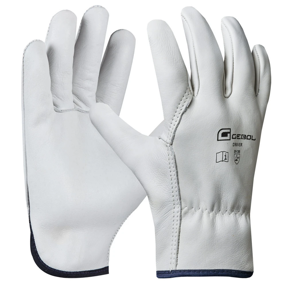 Handschuhe Driver Größe 9, L Aus Rindsvollleder In Hellgrau