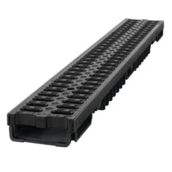 Linienentwässerung 1000x130x55 Mm Aus Kunststoff Schwarz