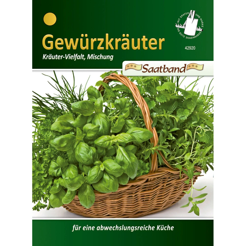 Saatgut Gewürzkräuter, Ca. 2 Meter Saatband