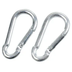 Feuerwehr-Karabiner 5 X 50 Mm Verzinkt 2 StĂŒck Belastbarkeit 120 Kg