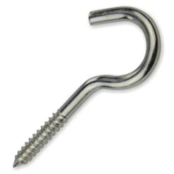 Schraubhaken Gebogen 100x8,8mm Offen Galvanisch Verzinkt