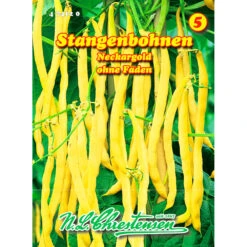 Saatgut Stangenbohnen Neckargold GS Ertragreich, Für Ca. 15 Stangen