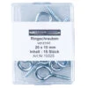 Ringschrauben Verzinkt 15 Stück Je 20 X 10 Mm