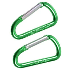 Karabiner 12 X 60 Mm Alu 2 StĂŒck GrĂŒn