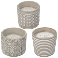 Citronellakerze Ø12x10 Cm Im Betontopf