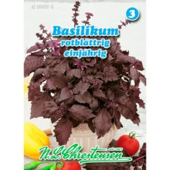 Saatgut Basilikum Rotblättrig Gewürzkraut Einjährig, Für Ca. 150 Pflanzen