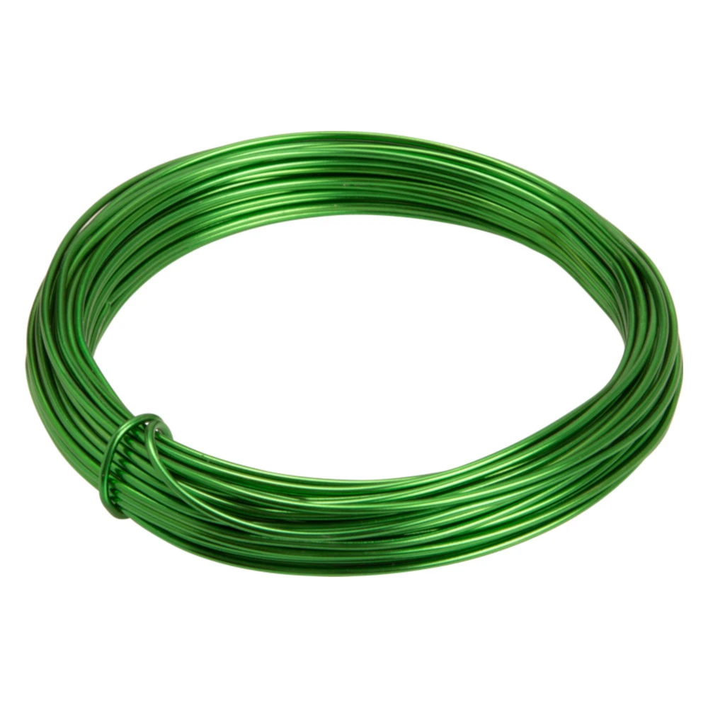 Bindedraht 12 M GrĂŒn, Aus Aluminium