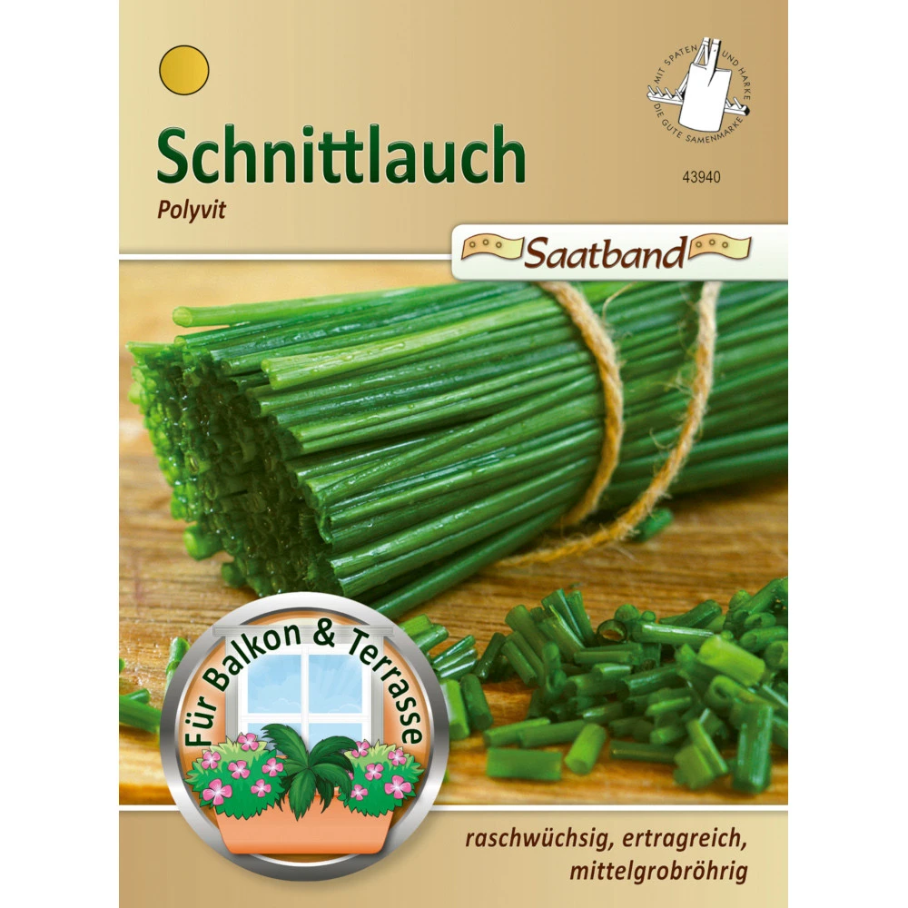 Saatgut Schnittlauch Polyvit Ca. 2 Meter Saatband, Ertragreich Und Raschwüchsig