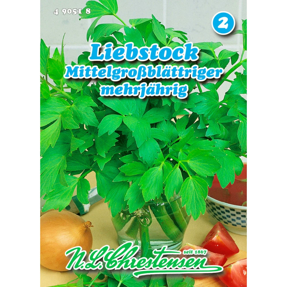 Saatgut Liebstock Mittelgroßblättriger Gewürzkraut Mehrjährig, Für Ca. 2 M²