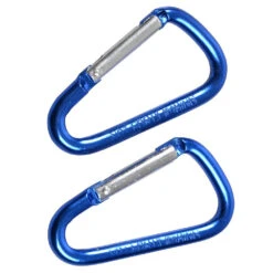 Karabiner 10 X 50 Mm Alu 2 StĂŒck Blau