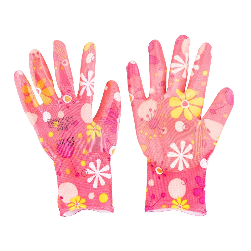 Damen Gartenhandschuhe Größe 11 Mit Blumenmotiv – Bild 2