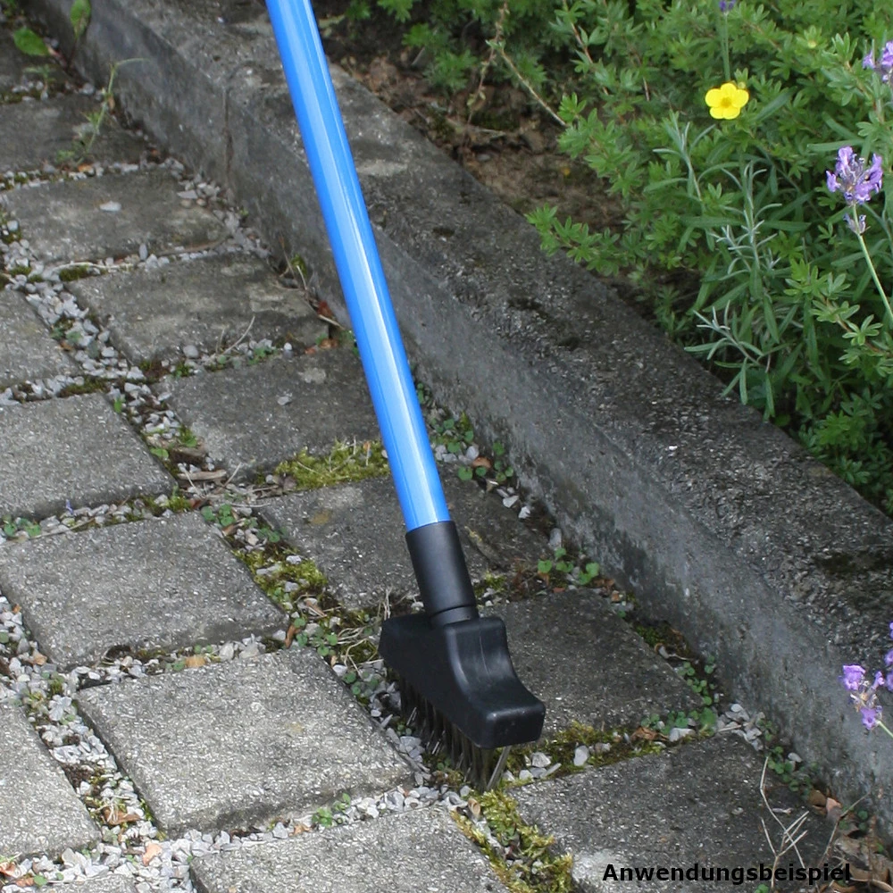 FugenbĂŒrste Mit Edelstahlborsten Und Teleskopstiel Zur Unkrautbeseitigung â Bild 4