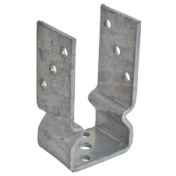 U-Pfostenträger Mit Sicke 91 X 150 Mm, Zum Aufschrauben