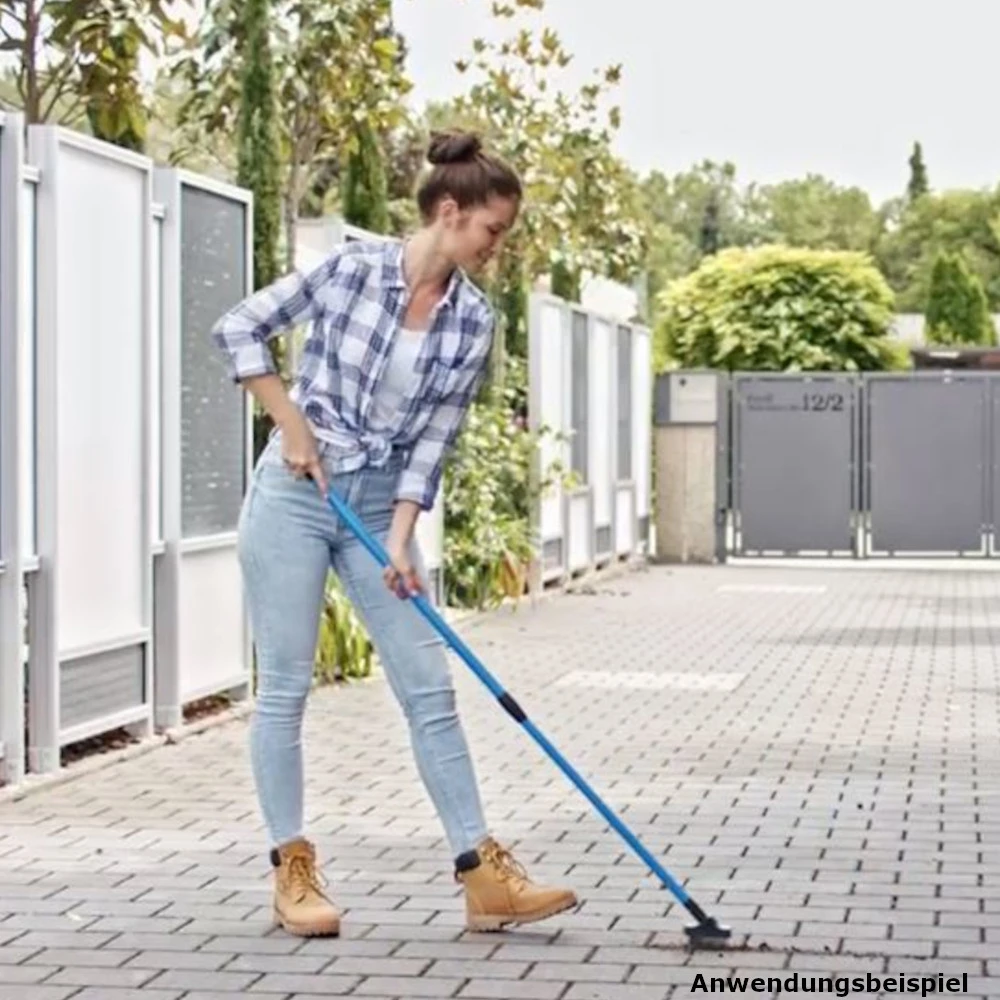 FugenbĂŒrste Mit Edelstahlborsten Und Teleskopstiel Zur Unkrautbeseitigung â Bild 3