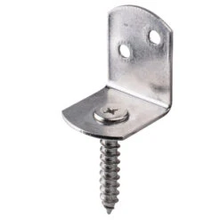 Flechtzaunbeschlag In L-Form Mit Holzschraube Aus A2 Edelstahl