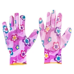 Damen Gartenhandschuhe Größe 11 Mit Blumenmotiv